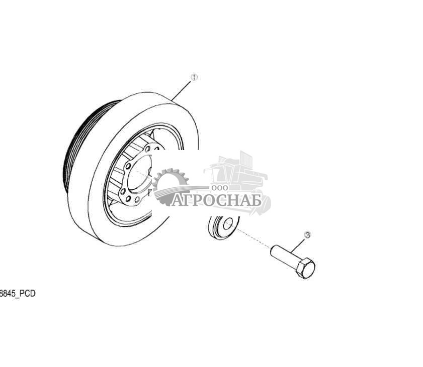 1320 Шкив коленчатого вала 
